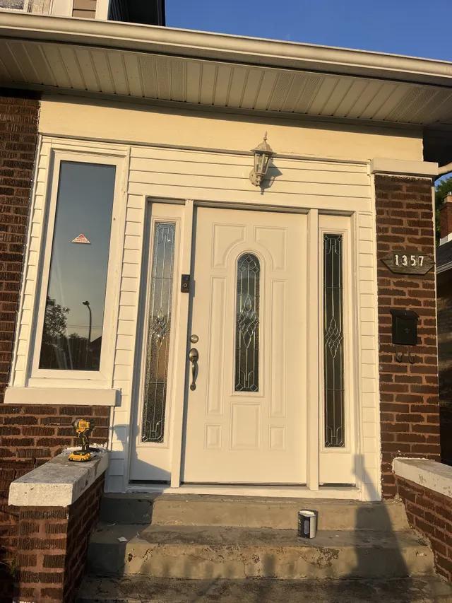 Window trim and caulking repair